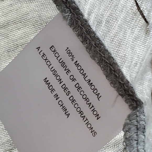 Tory Burch Heather Grey Tee short with embleshment XS super soft handfeel - Picture 7 of 8